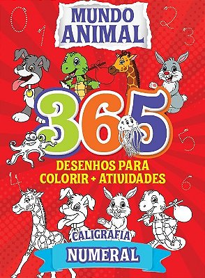 Mundo Animal - Tapete 365 Desenhos Para Colorir + Atividades