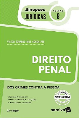 Sinopses - Direito Penal - Dos Crimes Contra A Pessoa - Vol. 08 - 23ª Edição 2020