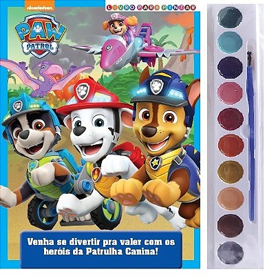 Patrulha Canina Livro Para Pintar Com Aquarela