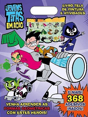 Jovens Titans Livro Tela De Pintura E Atividades