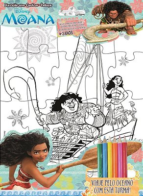 Disney - Diversão Com Quebra-Cabeça -Moana
