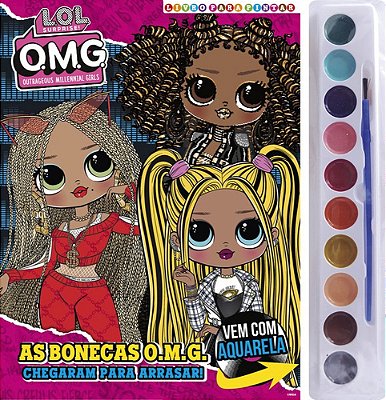 Lol Surprise Omg Livro Para Pintar Com Aquarela