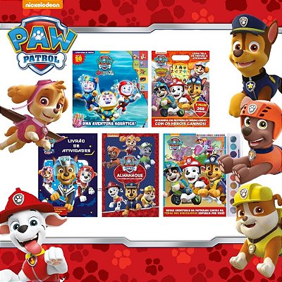 Patrulha Canina Kit Livros Para Colorir E Atividades