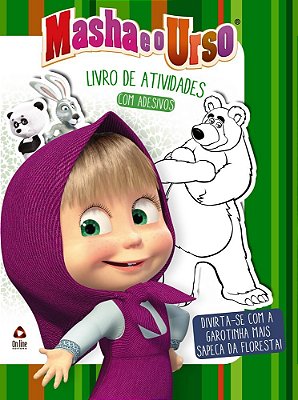 Masha E O Urso - Livro De Atividades Com Adesivos - Vol.1