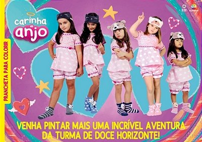 Carinha De Anjo - Prancheta Para Colorir Venha Pintar Mais Uma Incrível Aventura Da Turma De Doce Horizonte!