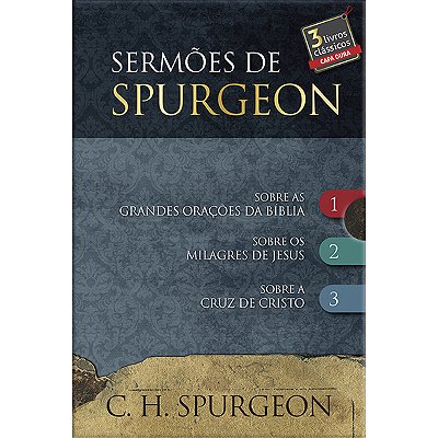 Box 2 - Sermões De Spurgeon - 3 Livros Três Livros Da Coleção: Parábolassermão Do Montea Segunda Vinda De Cristo