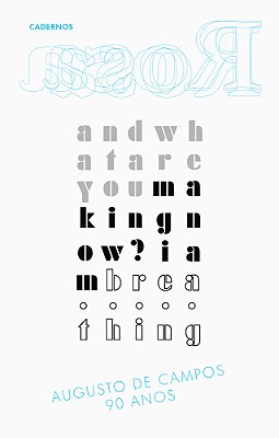 Cadernos Rosa — Augusto De Campos: 90 Anos