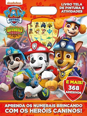 Patrulha Canina Livro Tela De Pintura E Atividades