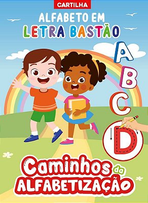 Caminhos Da Alfabetização Cartilha Alfabeto Em Letra Bastão