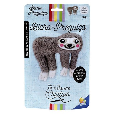Livro-Kit De Artesanato Criativo: Bicho-Preguiça