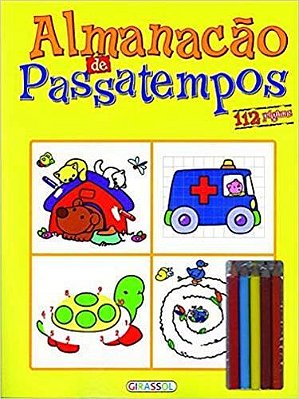 Almanação De Passatempo Com Lápis De Cor
