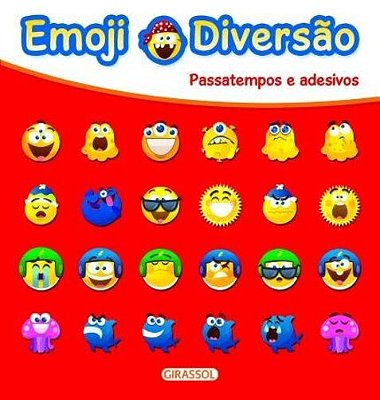 Emoji Diversão Vermelho - Passatempos E Adesivos