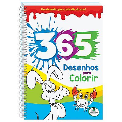 365 Desenhos Para Colorir/Azul (Espiral)