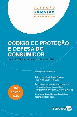 Código De Proteção E Defesa Do Consumidor - Coleção Saraiva De Legislação - 29ª Edição