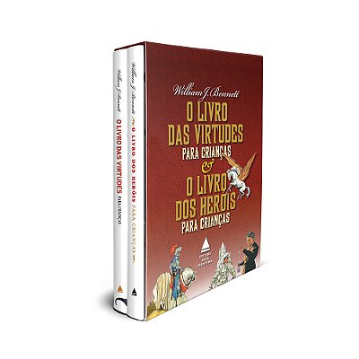 Box O Livro Das Virtudes Para Crianças E O Livro Dos Heróis Para Crianças