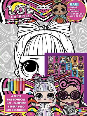 Lol Surprise - Colorindo Com Adesivos Vol.4