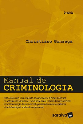 Manual De Criminologia - 3ª Edição 2022