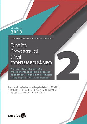 Direito Processual Civil Contemporâneo - 5ª Edição De 2018