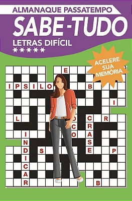 Almanaque Passatempo - Sabe Tudo - Letras - Nível Difícil
