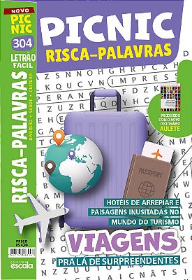 Risca-Palavras Letrão - Fácil - Viagens.