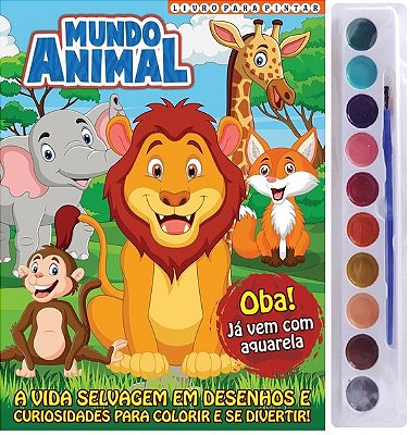 Mundo Animal Livro Para Pintar