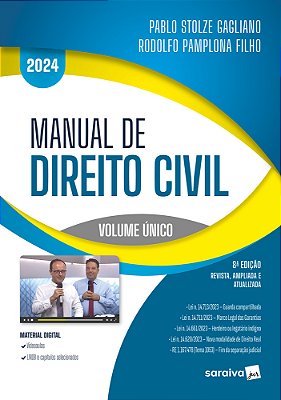 Manual De Dreito Civil - 8ª Edição 2024