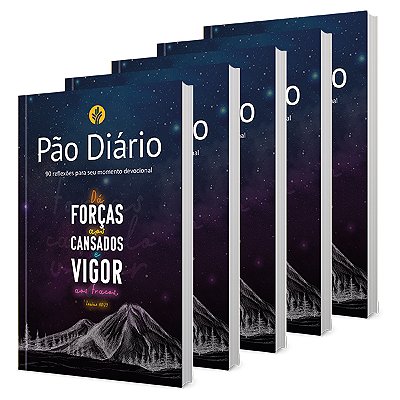 Devocional Pão Diário - Montanha - Kit Com 5 Unidades 90 Reflexões Para Seu Momento Devocional