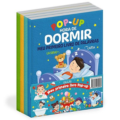 Coleção Meu Primeiro Livro Pop-Up - Kit Com 4 Livros