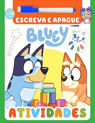Bluey Atividades Escreva E Apague