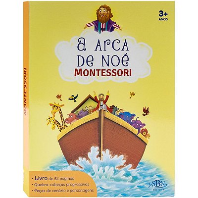 Montessori Bíblico (Livro-Jogo): Arca De Noé