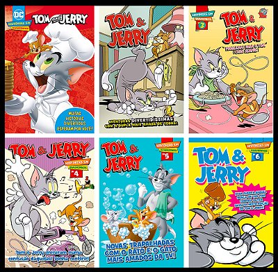 Combo Quadrinhos Tom E Jerry 01 - Kit Com 6 Quadrinhos