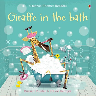 Giraffe In The Bath - Usborne Phonics Readers - Book With Free Online Audio