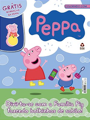 Colorindo Com Peppa Diverta-Se Com A Família Pig Fazendo Bolhinhas De Sabão!