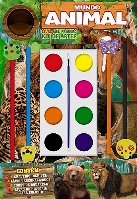 Mundo Animal Livro Meu Primeiro Kit De Artes
