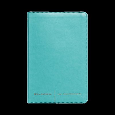 Bíblia Sagrada Luxo Slim: Courosoft Verde Água: Nova Versão Internacional