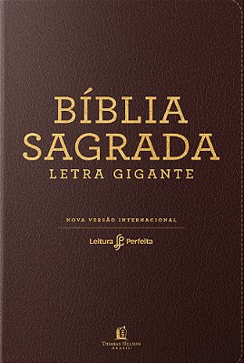 Bíblia Nvi, Couro Soft, Marrom, Letra Gigante, Leitura Perfeita