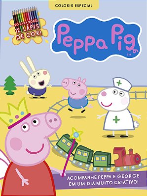Peppa Pig - Colorir - Especial Acompanhe Peppa E George Em Um Dia Muito Criativo!