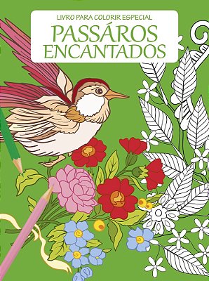 Livro Para Colorir Especial Passaros Encantados 01