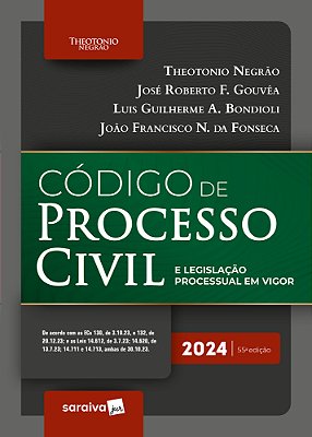 Código De Processo Civil E Legislação Processual Em Vigor - 55ª Edição 2024