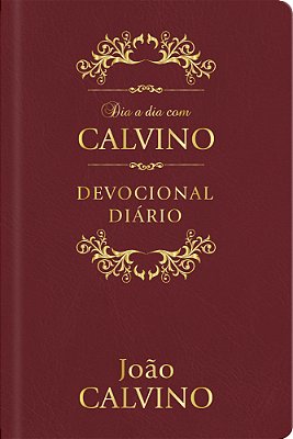 Dia A Dia Com Calvino Capa Couro Devocional Diário