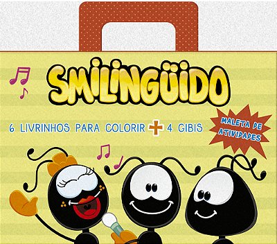 Maleta Smilinguido 2 - 4 Gibis E 6 Livros Para Colorir