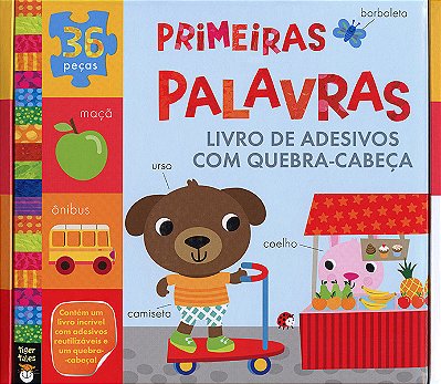 Primeiras Palavras: Adesivos Com Quebra-Cabeça