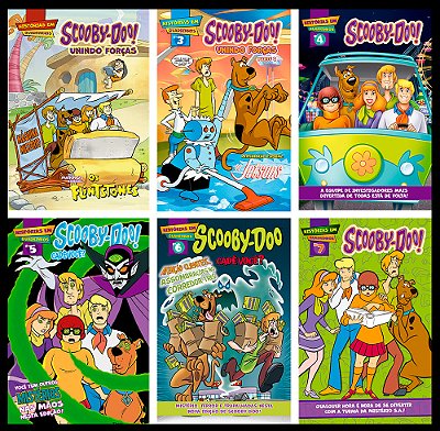 Combo Quadrinhos Scooby-Doo 01 - Kit Com 6 Quadrinhos
