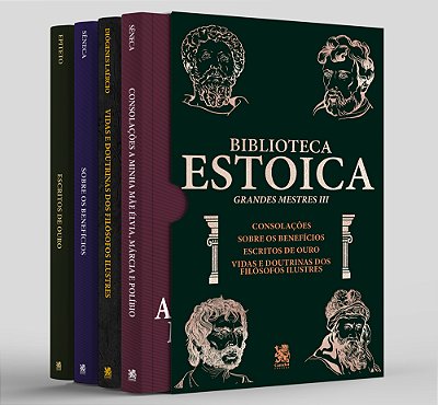 Biblioteca Estoica Grandes Mestres Volume 03 - Box Com 4 Livros