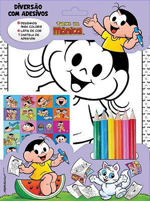 Turma Da Mônica - Diversão Com Adesivos - Magali