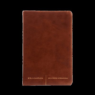 Bíblia Sagrada Slim Nvi, Luxo, Capa Marrom