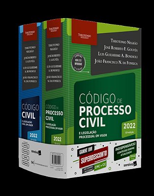 Combo Tn - Código Civil E Código Processo Civil - 14ª Edição 2022