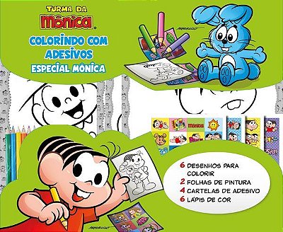 Turma Da Mônica - Colorindo Com Adesivos - Especial - Mônica