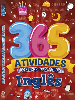 365 Atividades E Desenhos Para Colorir - Inglês