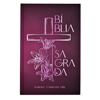 Bíblia Acf, Soft Touch, Capa Dura, Cruz Floral, Leitura Perfeita..-